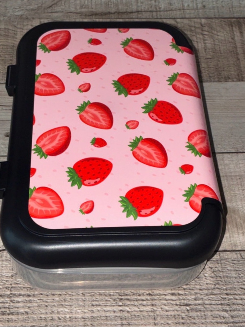 Strawberry Themed Pencil/Crayon Box from Zipit